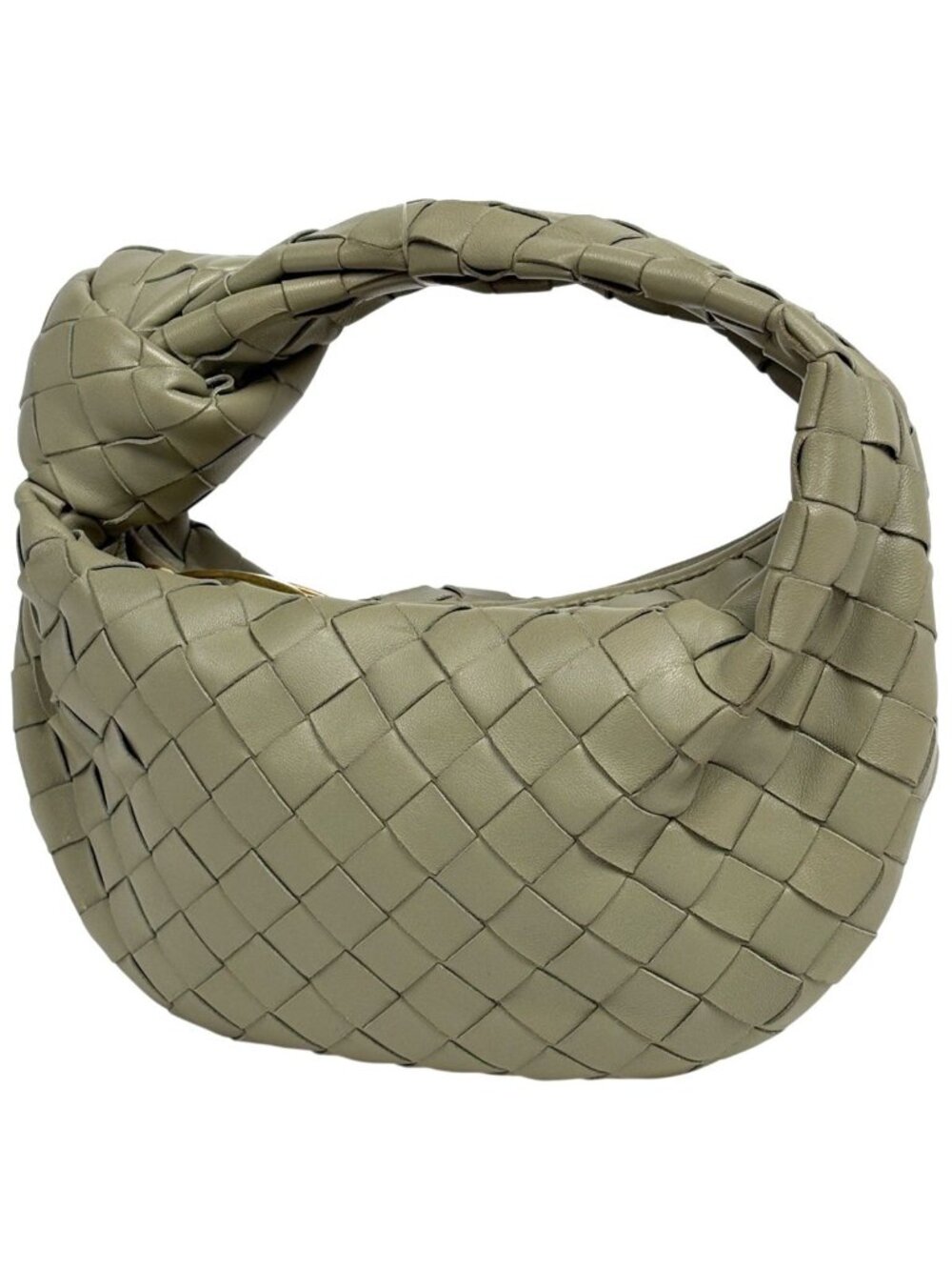 Bottega Veneta Intrecciato Handbag Hobo Leather Light Green